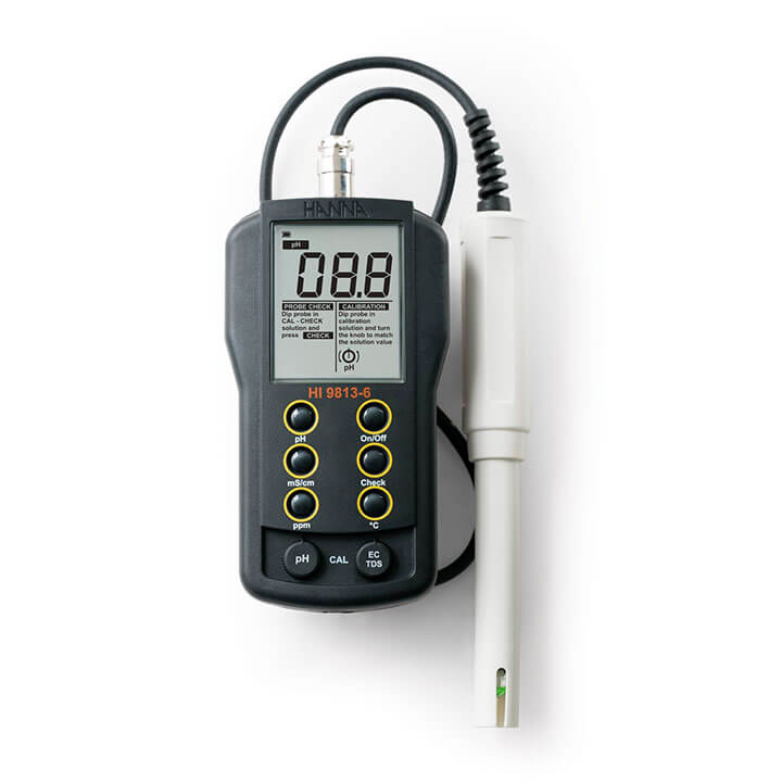 Medidor portátil pH/CE/TDS/Temperatura con CAL Check™